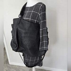 Burberry leather extra large weekender bag